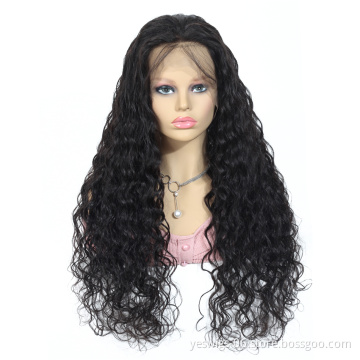 100% Indian Human Hair Wholesale Swiss Lace 13*4 Frontal Wig Deep Curly Unprocessed Raw Indian Hair Lace Front Human Hair Wig
